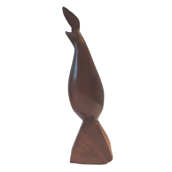 Hand Carved Ironwood Pharaoh Quail Bird Sculpture 7 inch Figurine - Picture 9 of 11